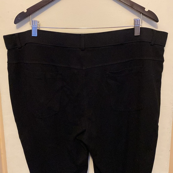 Zim & Zoe Dressy Black Work Stretch Leggings | Women’s Size 24 - Picture 3 of 6